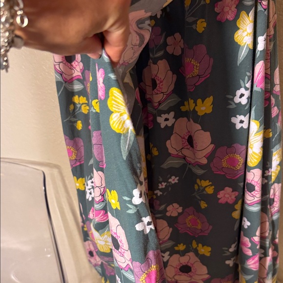 Baby Be Mine Floral Maxi Dress - Gray and Pink - Picture 4 of 16